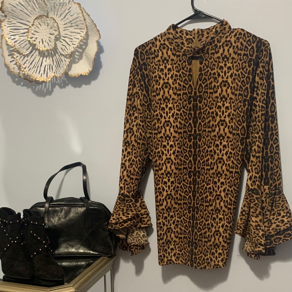 Leopard print blouse Ptp 26